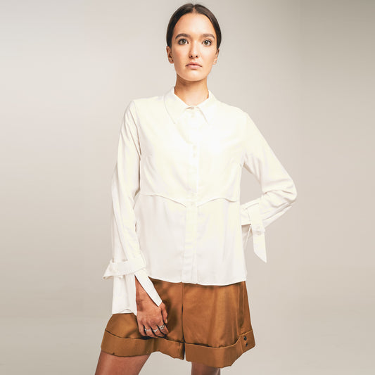 Bamboo Shirt and Camel Shorts