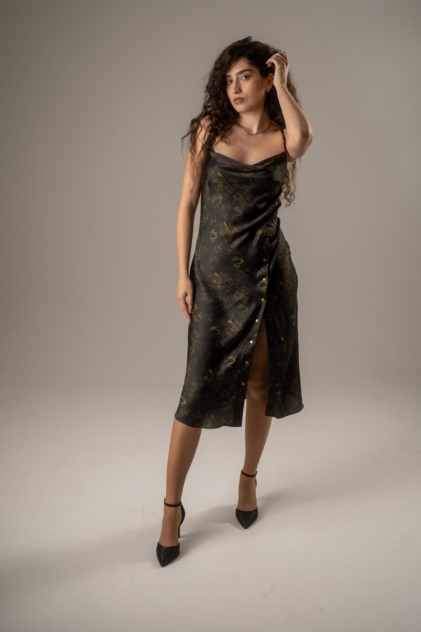 Printed Slip Dress