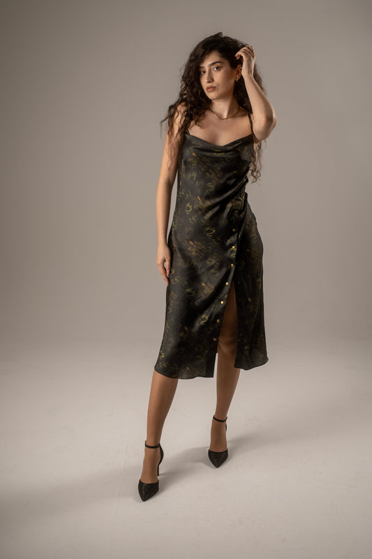 Printed Slip Dress