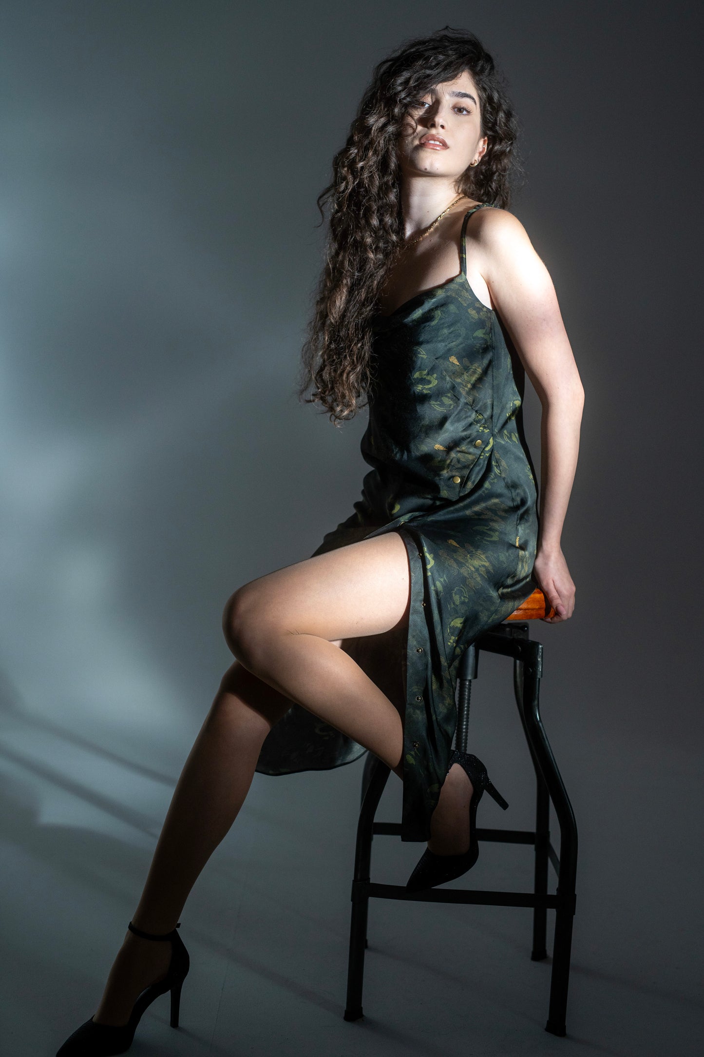 Printed Slip Dress