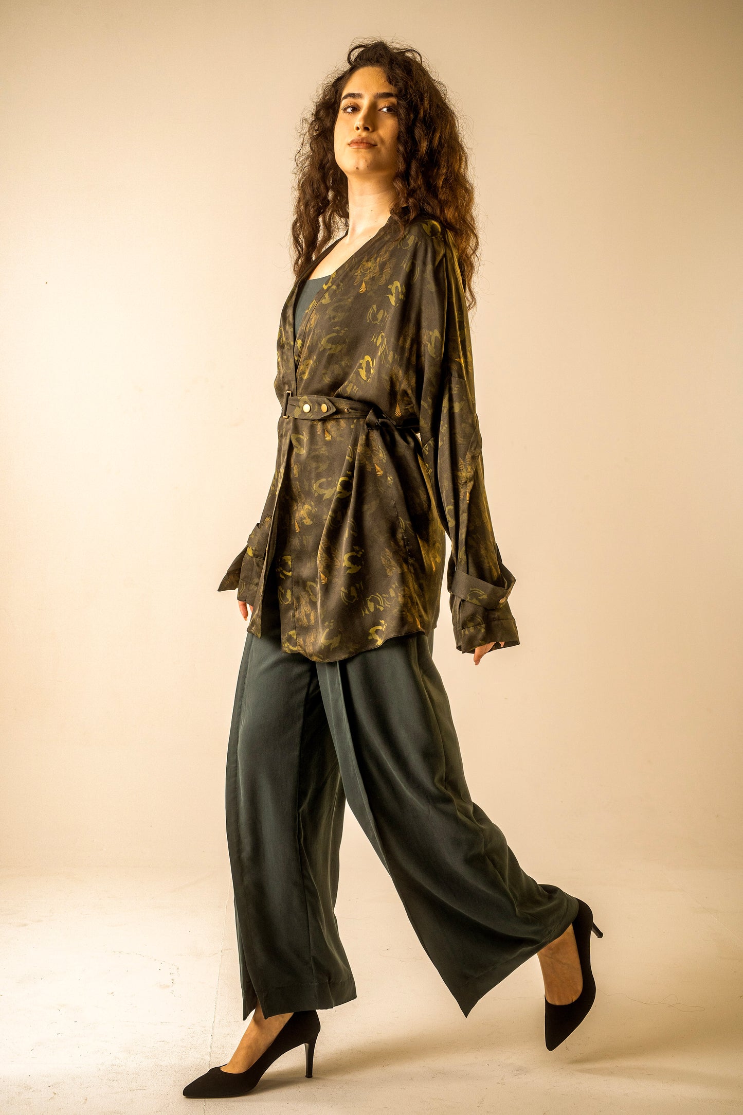 Printed Midi Kimono