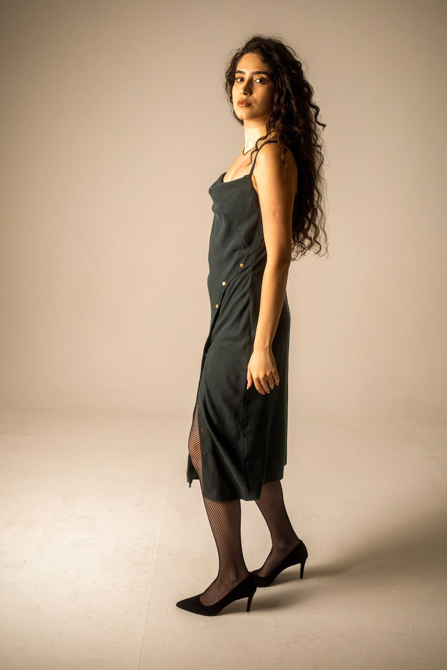 Teal Slip Dress