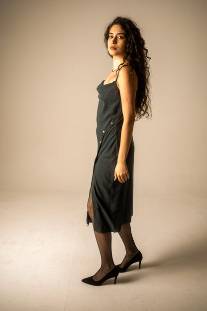Teal Slip Dress