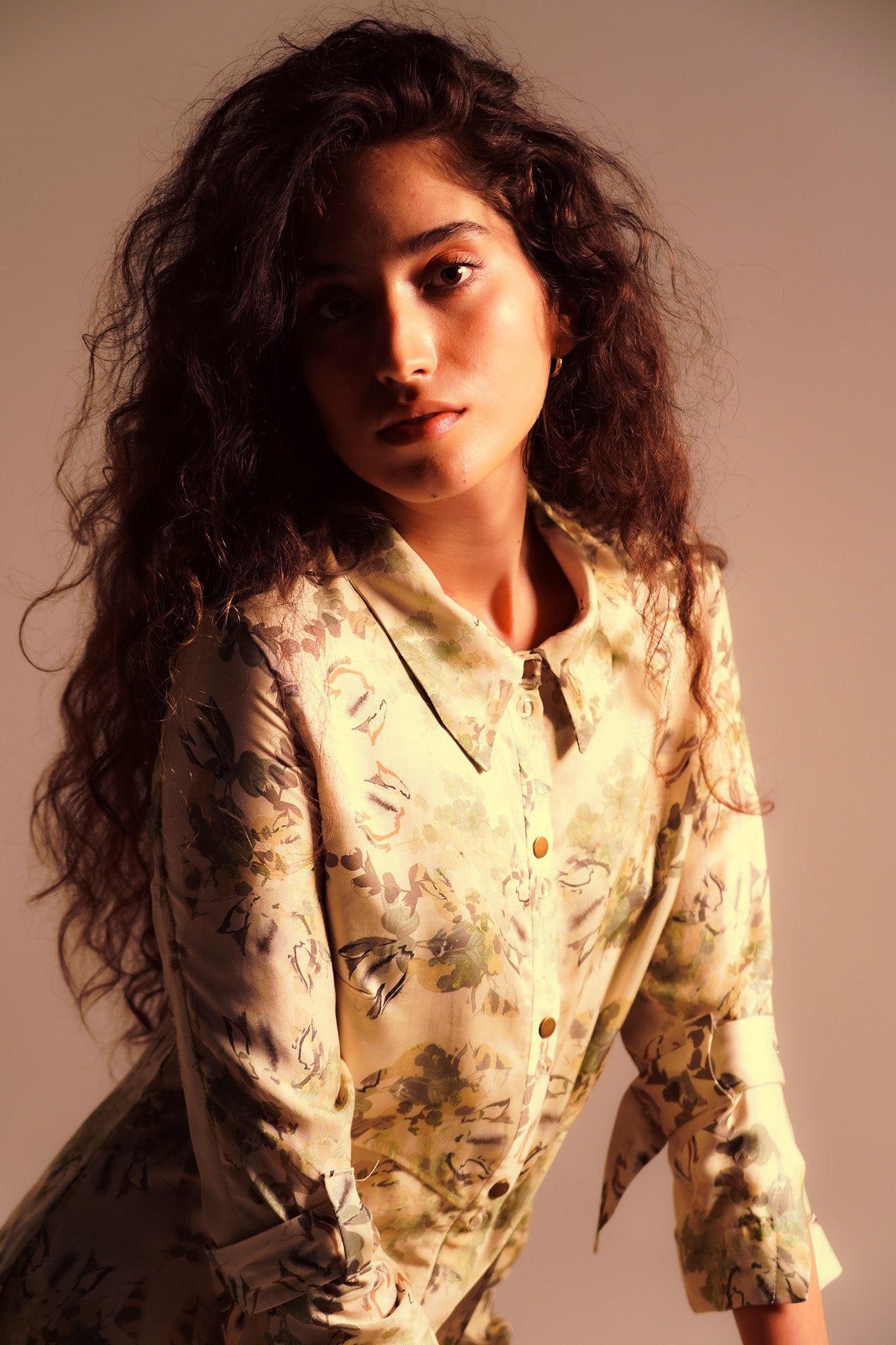 Printed Shirt Dress
