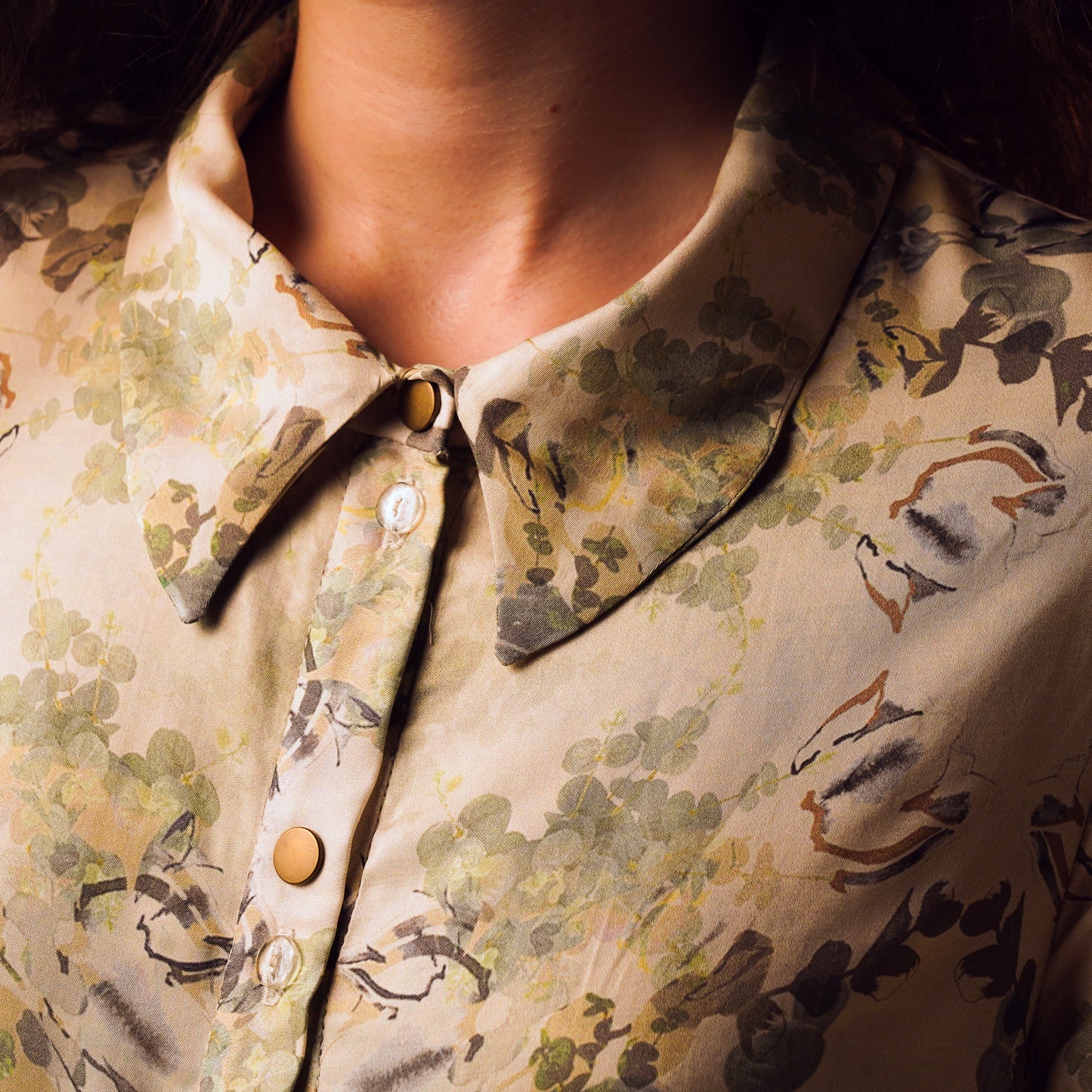 Printed Shirt Dress