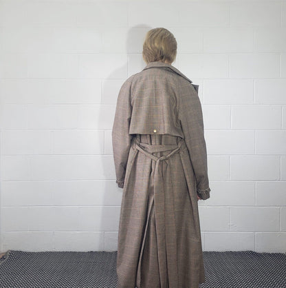 Houndstooth Trench Coat