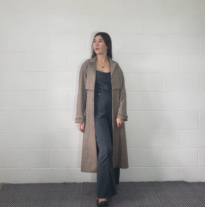 Houndstooth Trench Coat