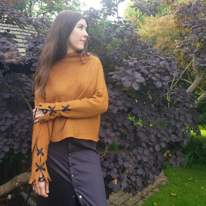 Bamboo silk popper skirt